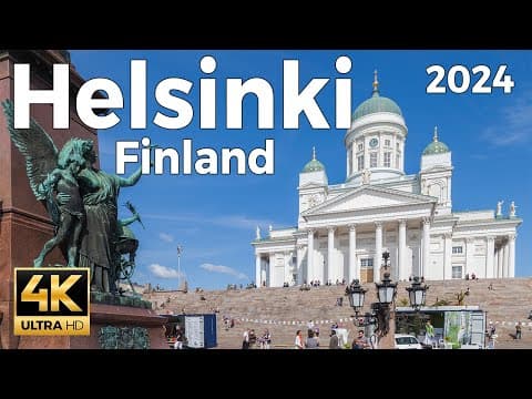 Helsinki, Finland Walking Tour 4k – With Captions