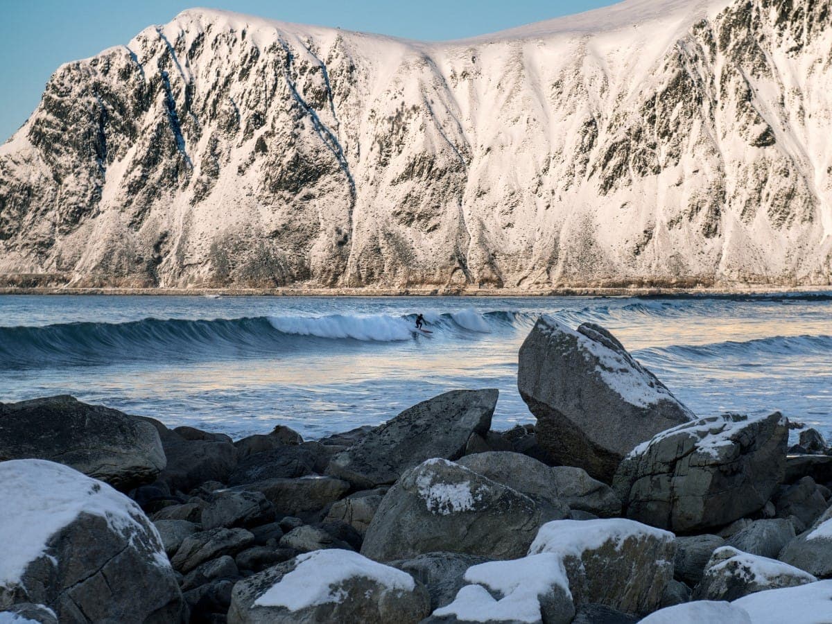 Surfing in Lofoten – Unstad + More